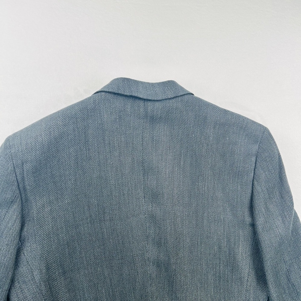 Ermenegildo Zegna Blazer Mens 40 Gray Wool Linen Bergdorf Goodman Jacket - Picture 16 of 16